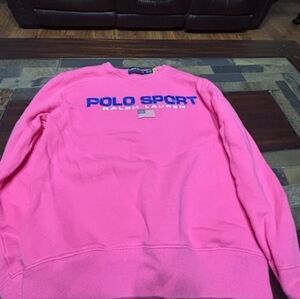 Polo by Ralph Lauren Girls Pink Crewneck Sweatshirt